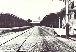 Milsons Point railway station in the 1890s.